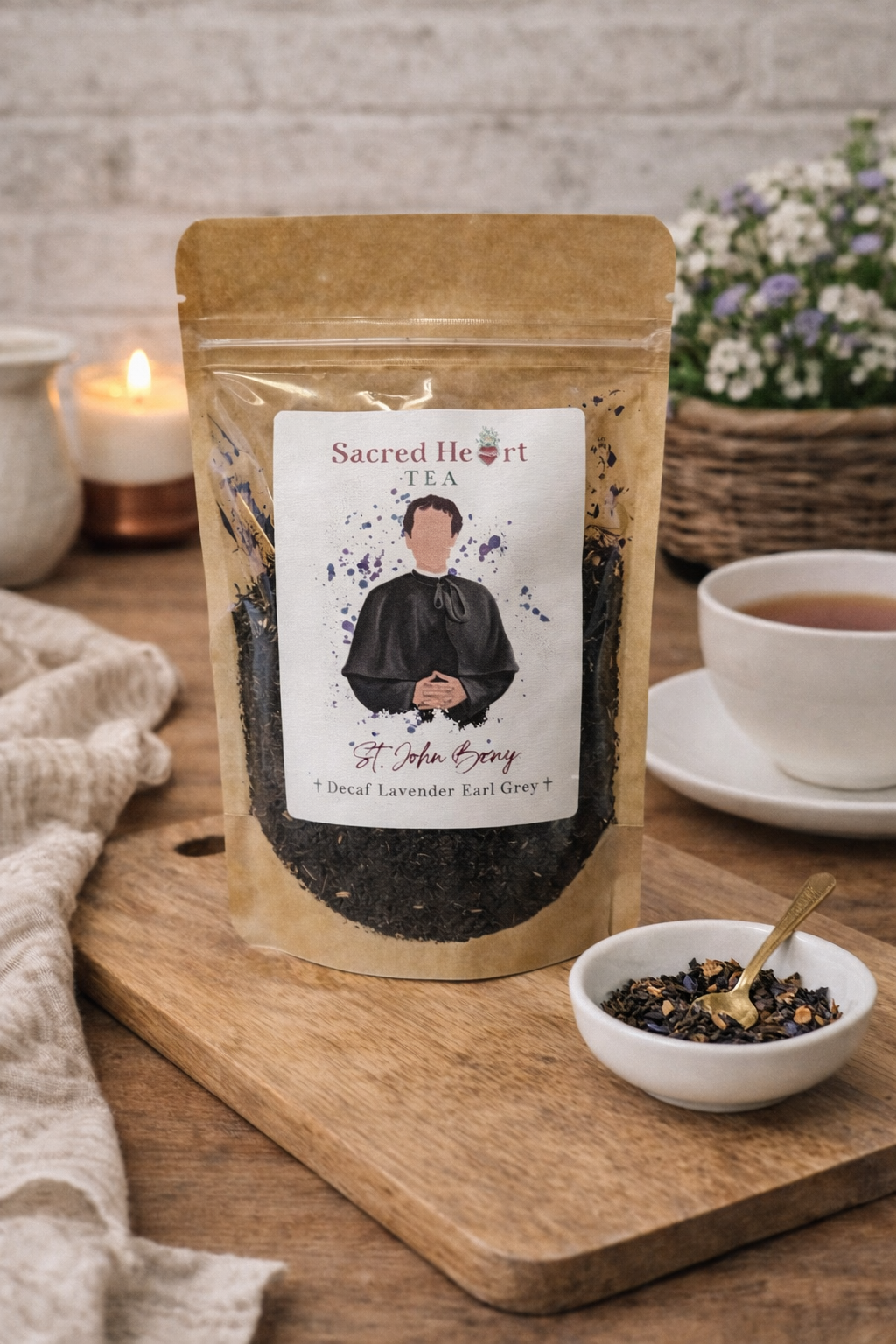 Saint John Bosco – Decaf Earl Grey Lavender Loose Leaf Tea