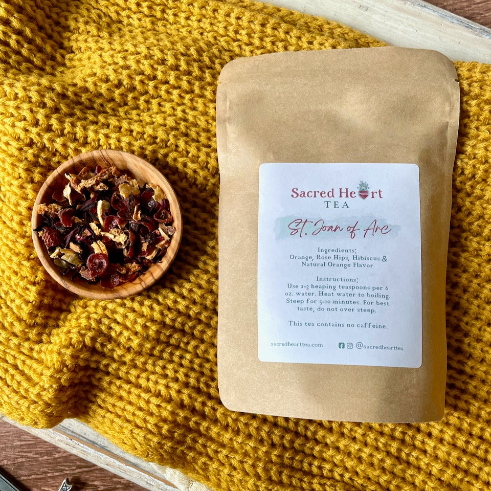 Saint Joan of Arc Orange Tea | Caffeine-Free Herbal Blend – Sacred ...